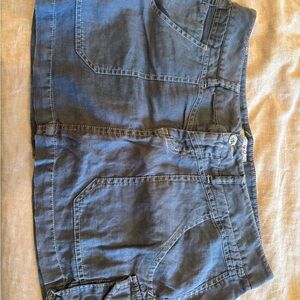 Joie marine blue linen Skirt